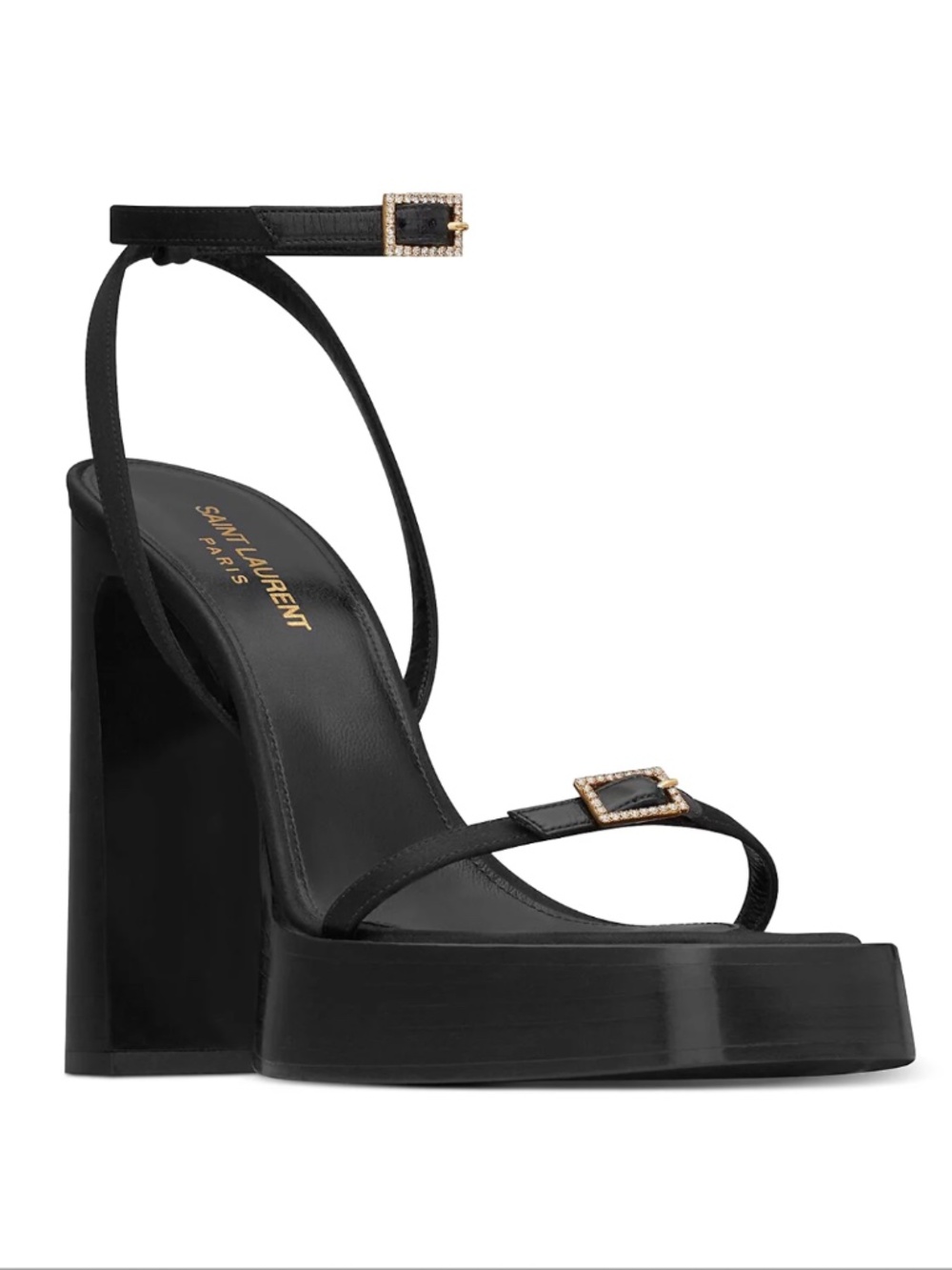 SAINT LAURENT Platz Platform Sandals NEW